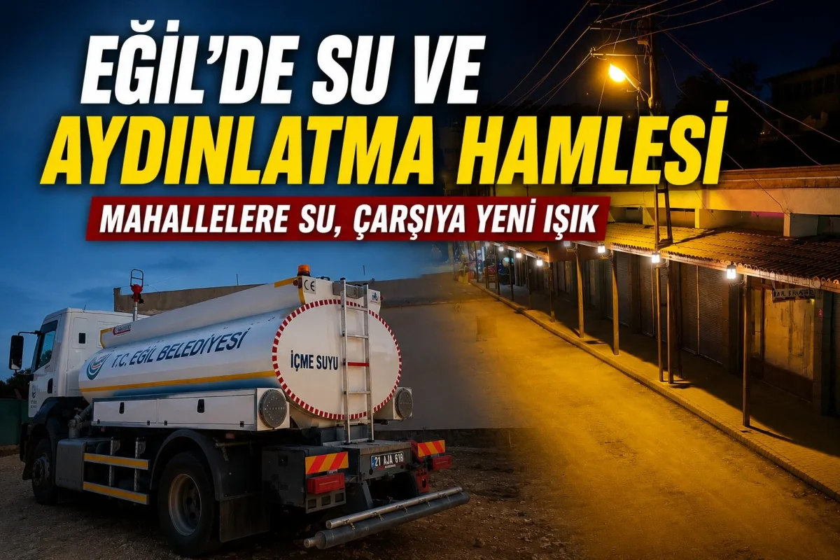 Eğil Çarşısında Yenileme Ve Su Çalışması