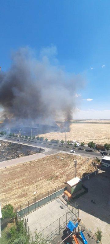 Bağlar'da Korkutan Anız Yangını Kısa Sürede Kontrol Altına Alındı