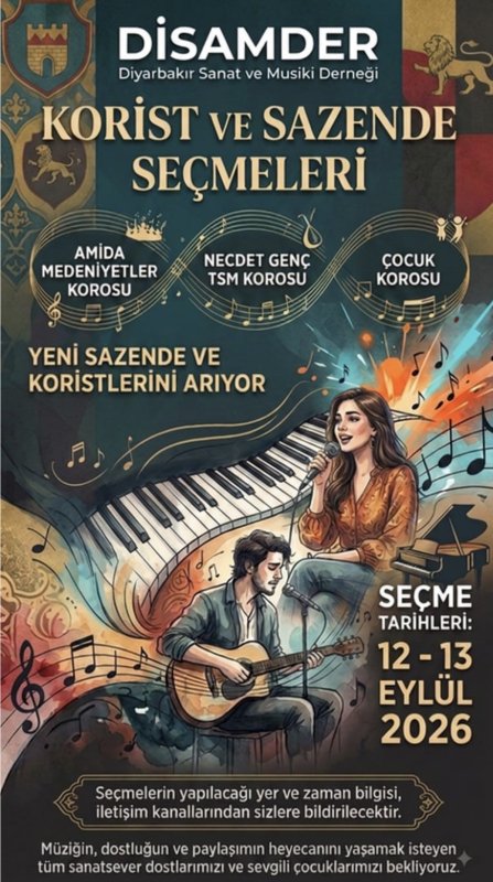 DİSAMDER Yeni Seslerini Arıyor