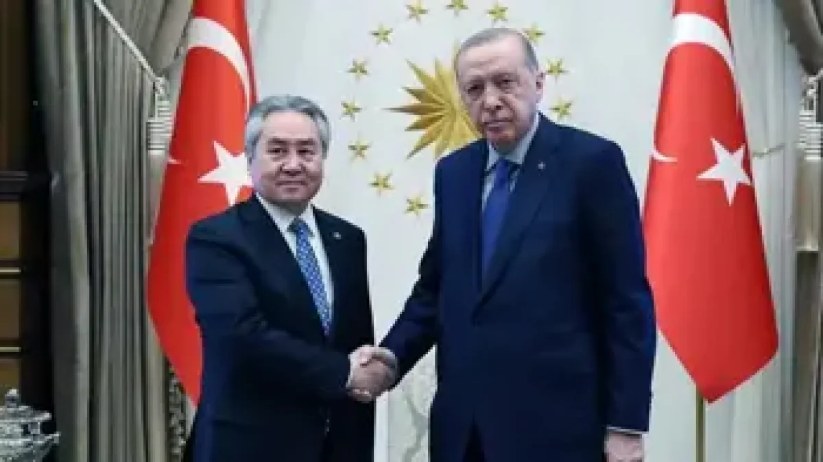 Recep Tayyip Erdoğan Kırgızistan Dışişleri Bakanı Ceenbek Kulubayevi Kabul Etti