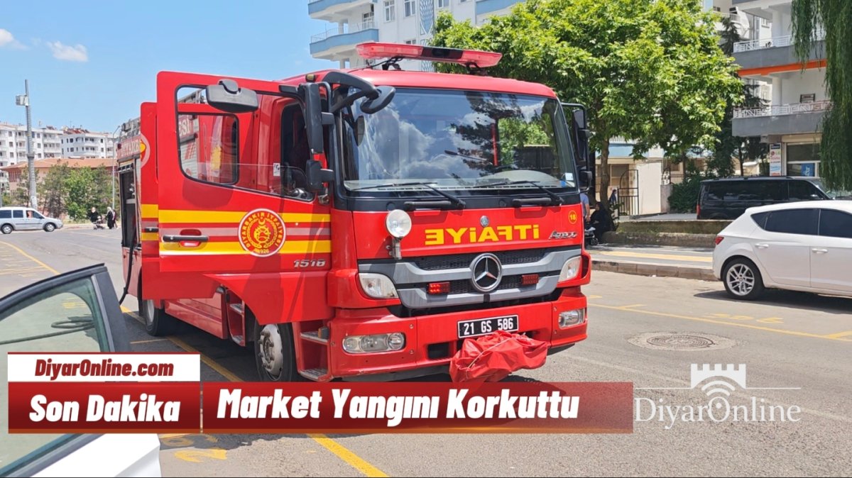 KAYAPINAR'DA MARKET YANGINI PANİĞE NEDEN OLDU