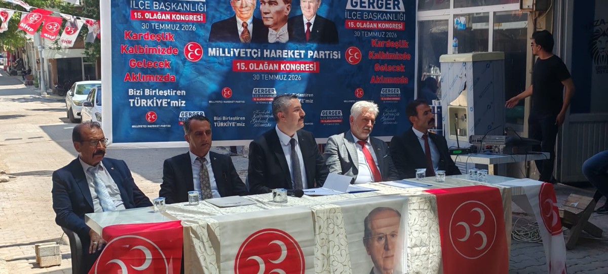 Gerger'de MHP ilçe başkanlığına Hasan Kut Aslan seçildi