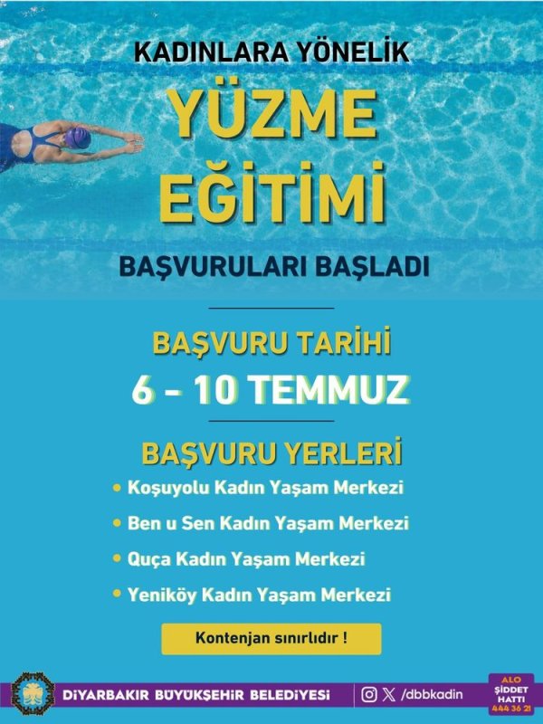 DBB'den Kadınlara Ücretsiz Yüzme Eğitimi İçin Yeni Dönem