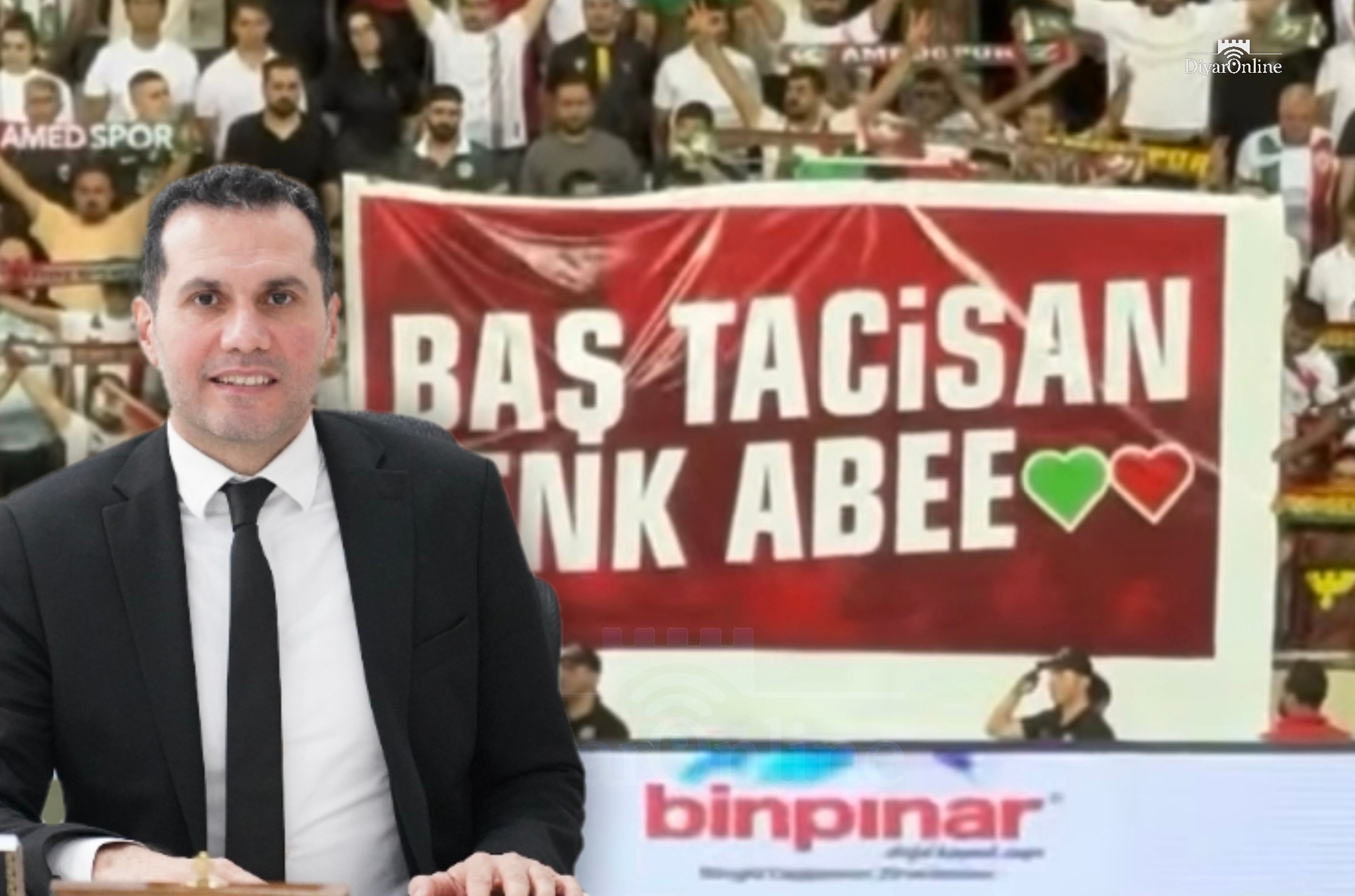 Amedspor Tribünlerinden Cenk Öztekkin’e Sevgi Mesajı: “Baş Tacısan Cenk Abee!”