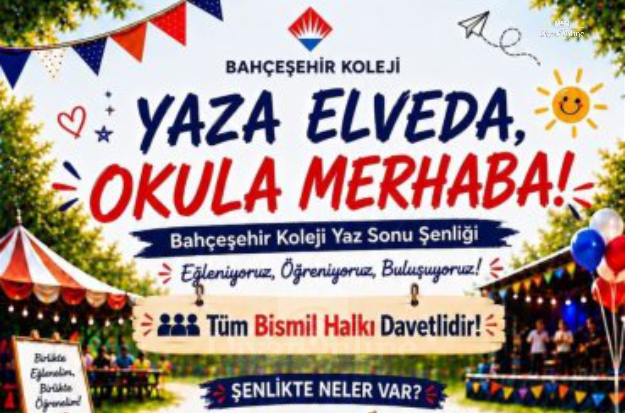 Bismil’de Okula Dönüş Heyecanı Şenlikle Taçlanacak