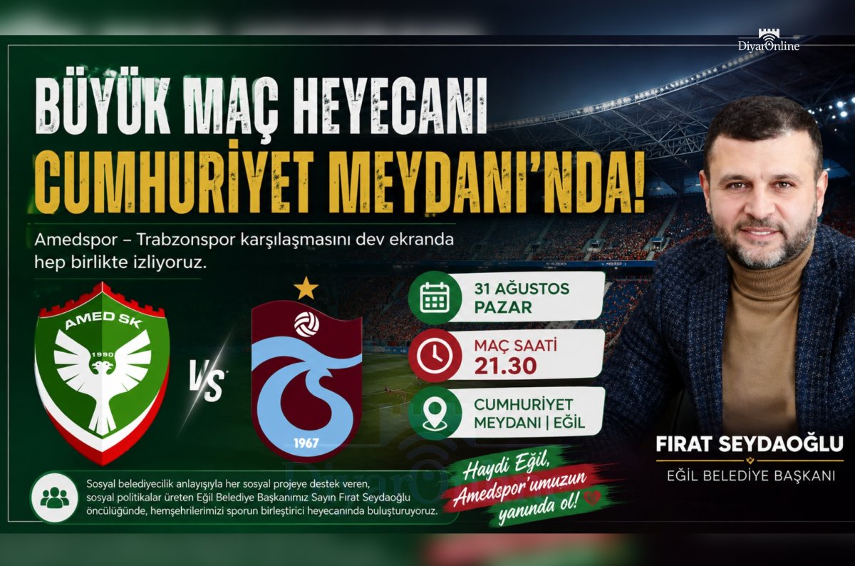 Fırat Seydaoğlu Eğil Halkını Amedspor Heyecanına Ortak Olmaya Davet Etti