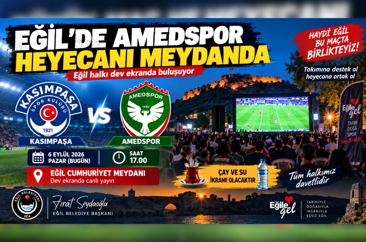 Eğil Amedspor Heyecanını Cumhuriyet Meydanında Yaşayacak